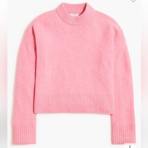 J. Crew Pink crewneck sweater in extra-soft yarn size S